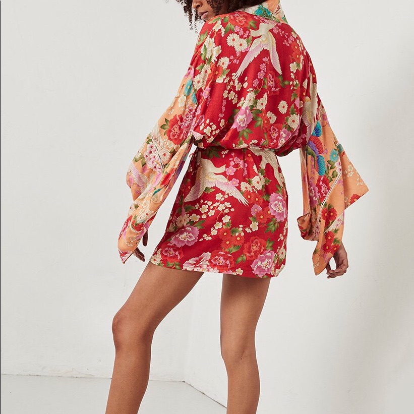 Spell Designs Delilah Patchwork Kimono Os
